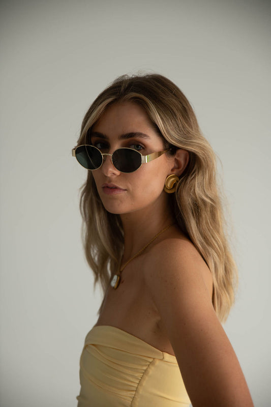 Isla Sunglasses - Gold Green